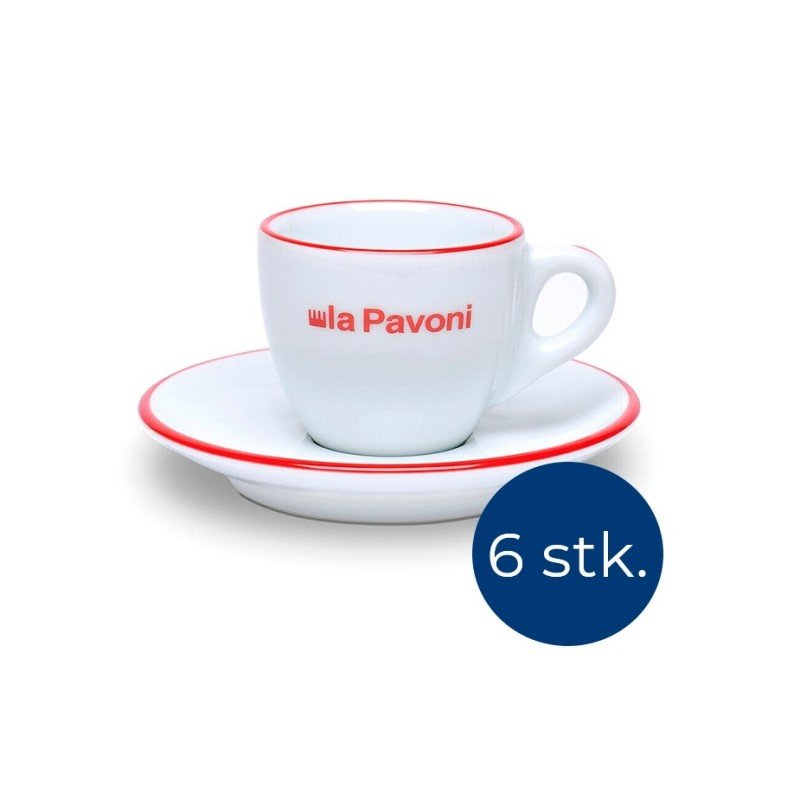 La Pavoni Espressokopper 7,5 cl 6 Stk LPACUPCE01