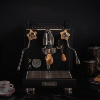 La Pavoni Portafilter Double Spout Inkl. Greb til La Pavoni Espressomaskiner Egetræ