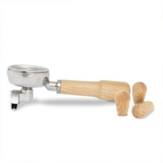 La Pavoni Portafilter Double Spout Inkl. Greb til La Pavoni Egetræ