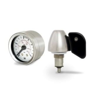 La Pavoni Flow Manometer Sort/Stål