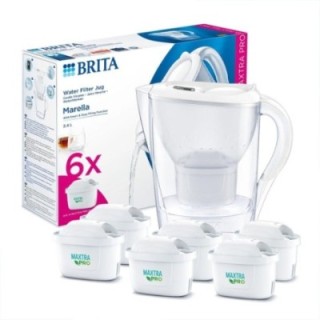 BRITA Marella 2,4L Hvid Inkl. 6 stk Maxtra Pro Filter