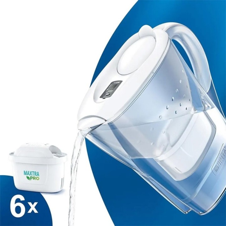 BRITA Marella 2,4L Hvid Inkl. 6 stk Maxtra Pro Filter