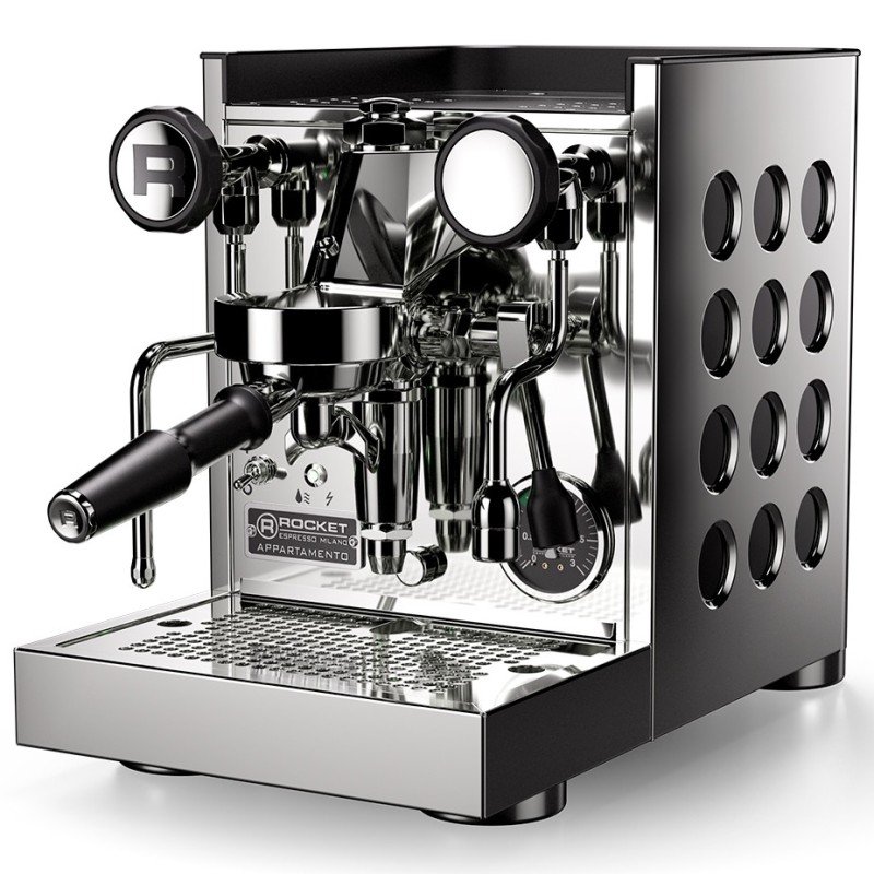 Rocket Appartamento TCA Stål/sort Espressomaskine