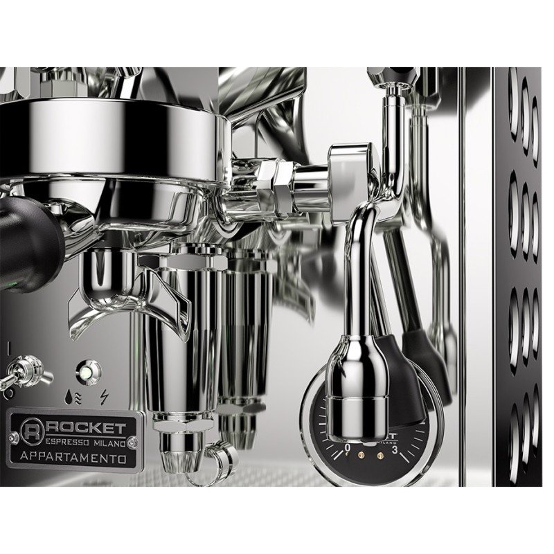 Rocket Appartamento TCA Stål/sort Espressomaskine