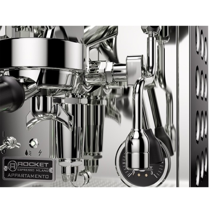 Rocket Appartamento TCA Stål/sort Espressomaskine