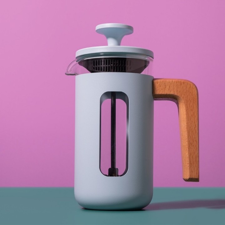 La Cafetière Pisa 3 Kop. Stempelkande Himmelblå