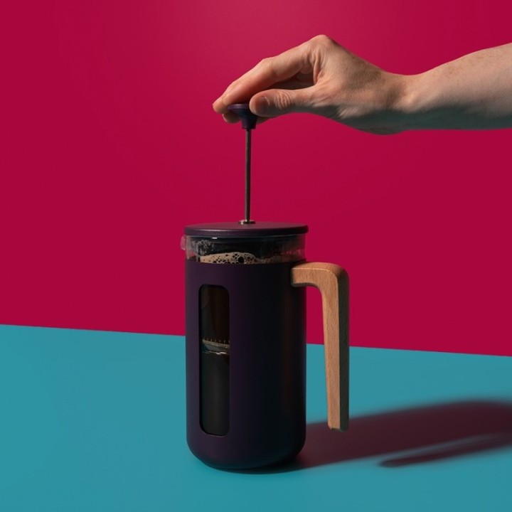 La Cafetière Pisa 8 Kop. Stempelkande Lilla