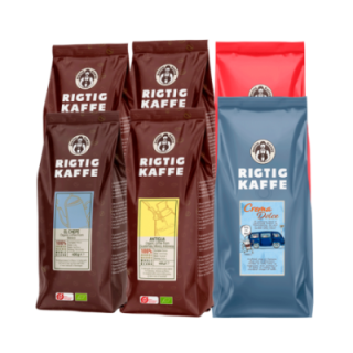 Rigtig Kaffe Brun Serie & Crema Intenso Mixpakke 3,4kg Kaffebønner