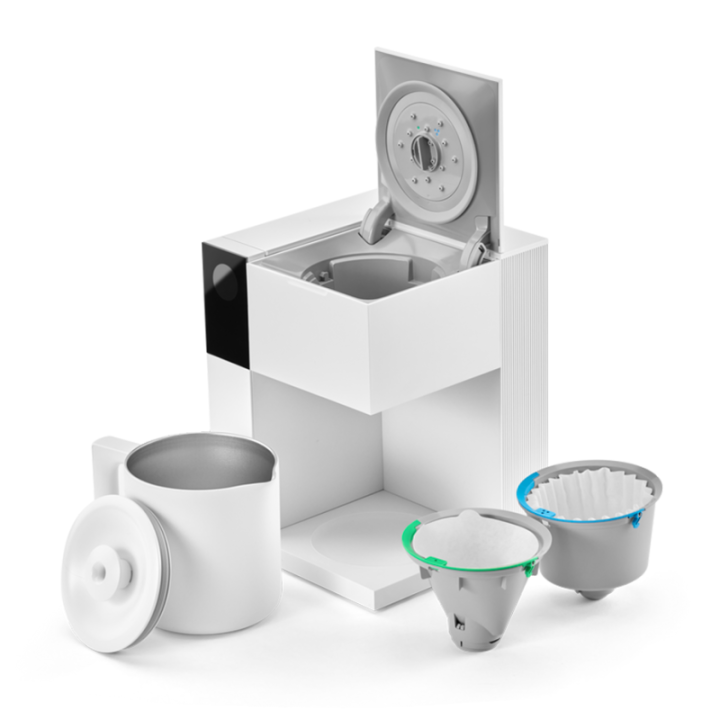 Fellow Aiden Filter Kaffemaskine Hvid Inkl. Fellow Opus Espressokværn Hvid