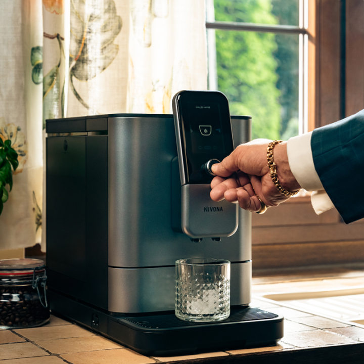 Nivona NIVO 8107 Pearl Blue Inkl. Afkalkning, Kalkfilter, Rens & Kaffe