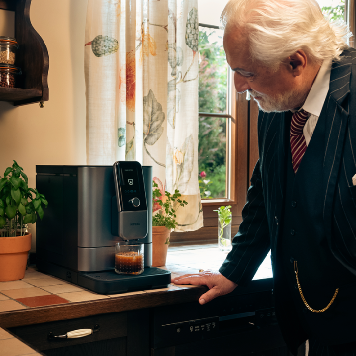 Nivona NIVO 8107 Pearl Blue Inkl. Afkalkning, Kalkfilter, Rens & Kaffe