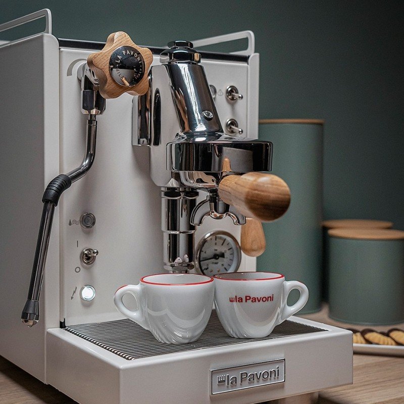 La Pavoni Mini Cellini LPSMCW01EU Inkl. Prosumer Chrome LPGGRI01EU kværn
