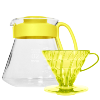Hario V60 Filterbryg Sæt Gul Inkl. Range Server, Dripper & Filtre