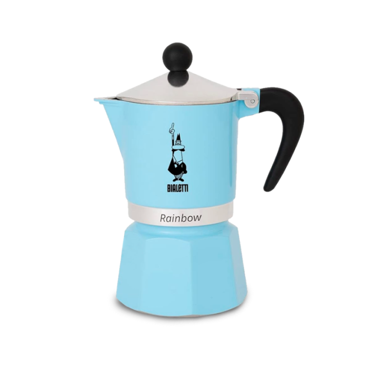 Bialetti Primavera Rainbow 1 Kop. Espressokande Lyseblå