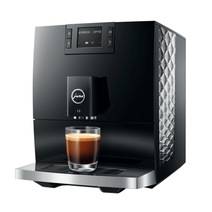Jura C3 (EA) Piano Black Espressomaskine Inkl. Startpakke DK sprog