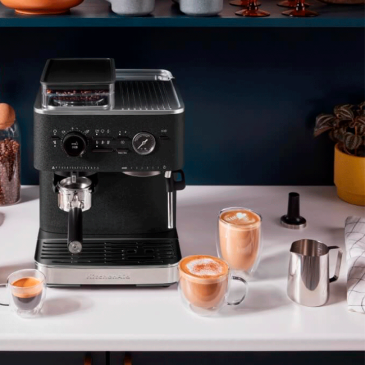 KitchenAid Semiautomatisk Espressomaskine Inkl. Kværn Cast Iron Black
