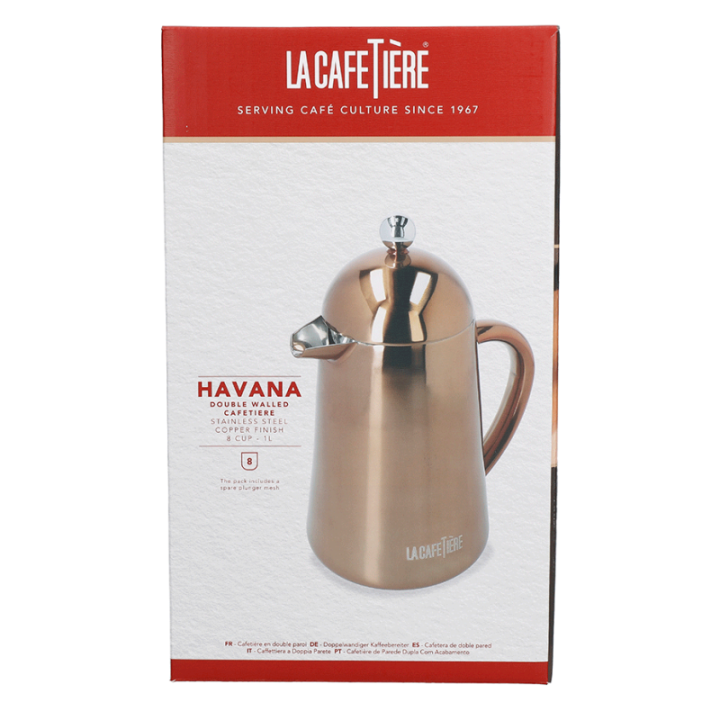 La Cafetière Havana 8 Kop. Stempelkande Kobber