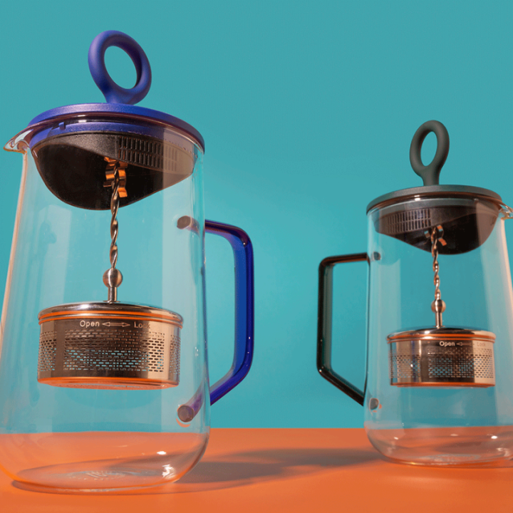 La Cafetière Gyro Spinfuser 1,25 L Tebrygger Blå/Glas