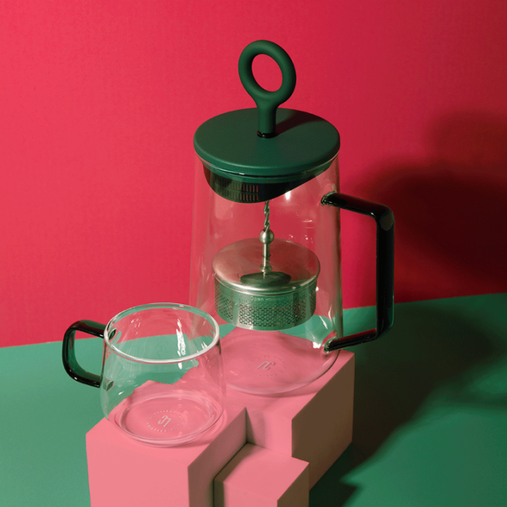 La Cafetière Gyro Spinfuser 1,25 L Tebrygger Grøn/Glas