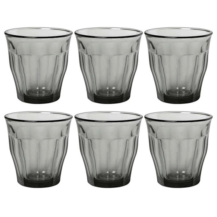 Duralex Picardie Caféglas 25 cl 6 Stk Grå