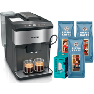 Siemens TP517R03 EQ500 Inkl. Plejepakke & 1,5kg Rigtig Kaffe