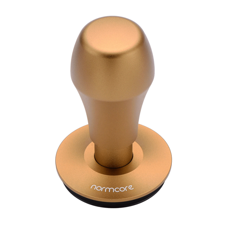 Normcore V4 Tamper med Fjeder & Titaniumsbelægning 58 mm Special Versions Guld