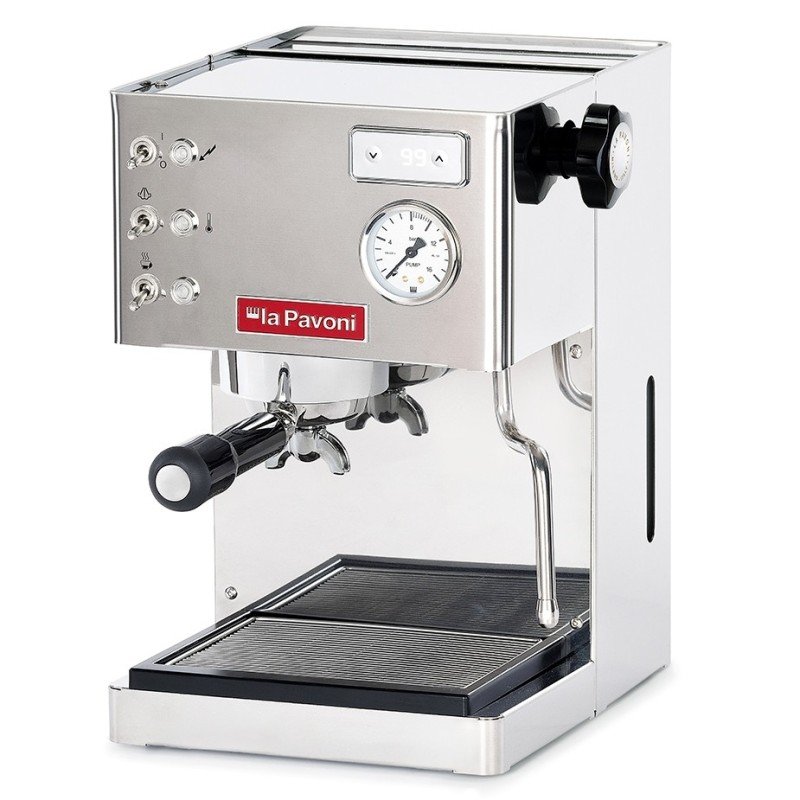 La Pavoni Casa Bar PID Stål LPMCBS02EU inkl. LPGGRI01EU Espressokvarn
