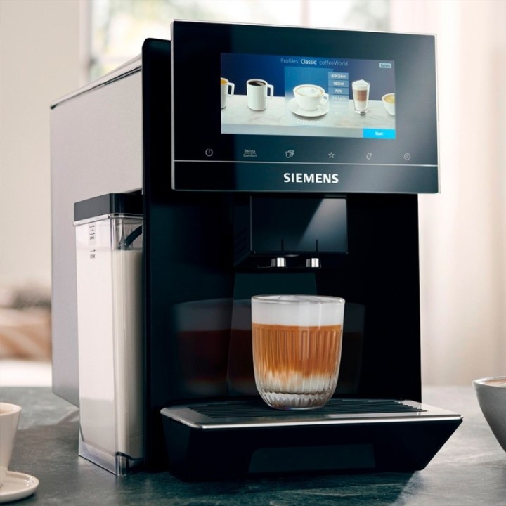 Siemens TQ903R09 EQ900 Espressomaskine Inkl. Rigtig Kaffe Super Crema 2kg, Dolce Crema 2kg & Crema Intenso 2kg Hele kaffebønner