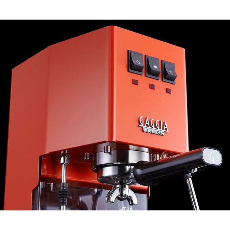 Gaggia Classic E24 Lobster Red Inkl. Eureka Mignon Zero 55s kvarn