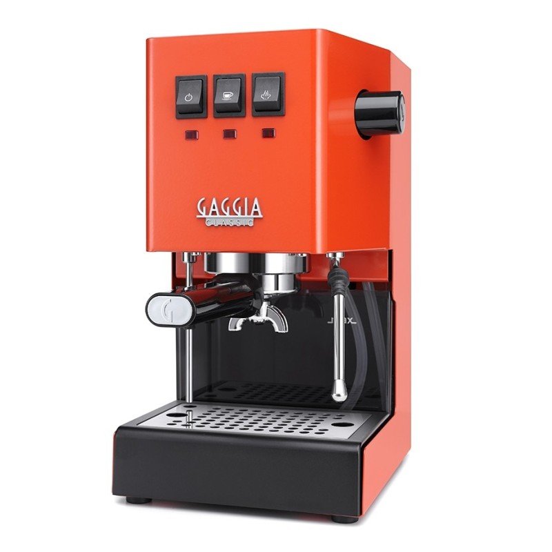 Gaggia Classic E24 Lobster Red Inkl. Eureka Mignon Zero 55s kvarn