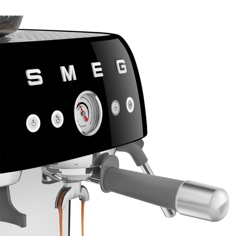 Smeg EGF03BLEU Manuell maskin med kvarn, svart & 3 kg hela kaffebönor