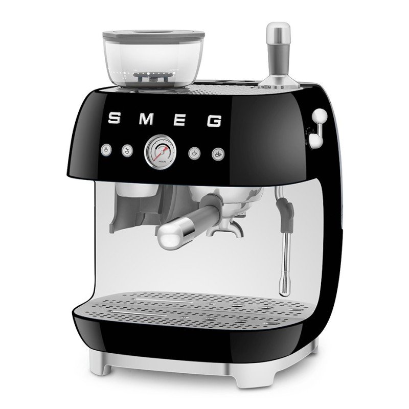 Smeg EGF03BLEU Manuell maskin med kvarn, svart & 3 kg hela kaffebönor