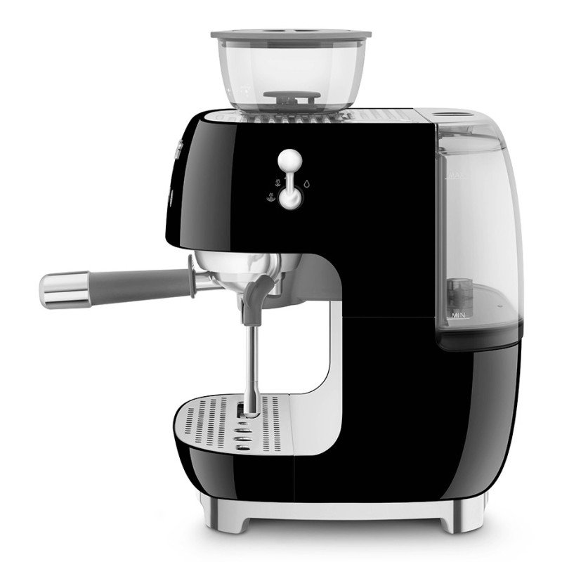 Smeg EGF03BLEU Manuell maskin med kvarn, svart & 3 kg hela kaffebönor