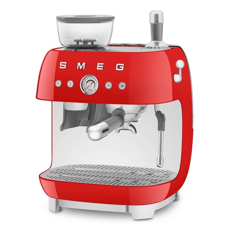 Smeg EGF03RDEU Manuell Espressomaskin Röd & Rigtig Kaffe Bestseller Mixpaket 3 kg