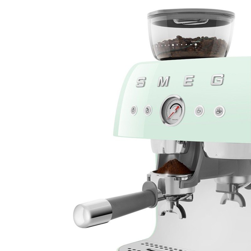 Smeg EGF03CREU Manuell espressomaskin med kvarn Creme inkl. 3 kg kaffe