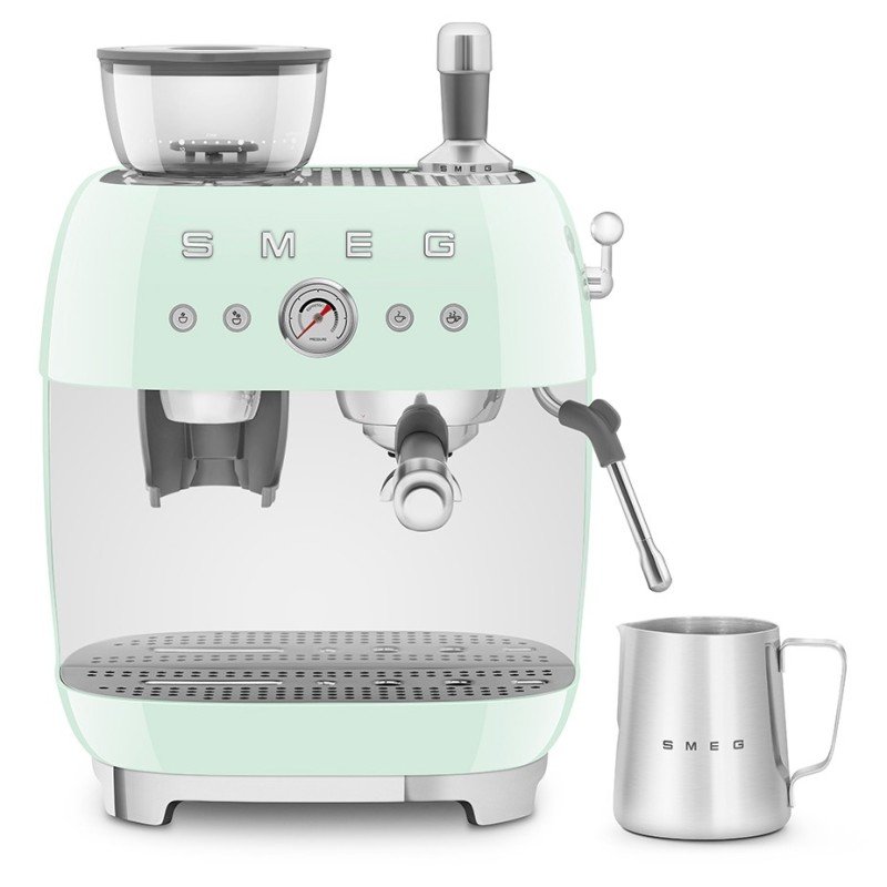 Smeg EGF03CREU Manuell espressomaskin med kvarn Creme inkl. 3 kg kaffe