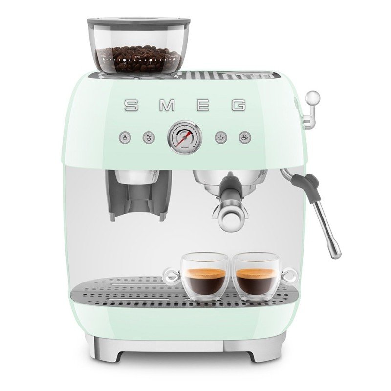 Smeg EGF03CREU Manuell espressomaskin med kvarn Creme inkl. 3 kg kaffe