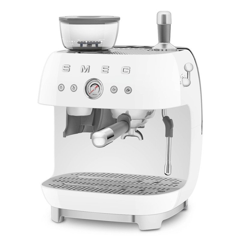 Smeg EGF03WHEU Manuel espressomaskine Inkl. Kværn Hvid