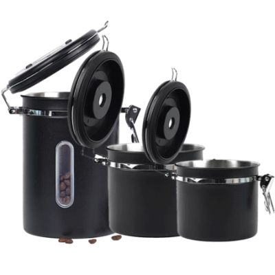 IKAPE Kaffebeholder Sort 3-pak 300g, 600g & 900g