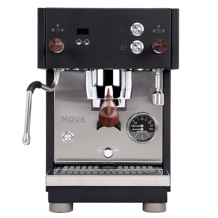 Profitec MOVE Espressomaskine - Exclusive Line Inkl. Eureka Mignon Libra 65 Chrome/Mat Sort Espressokværn