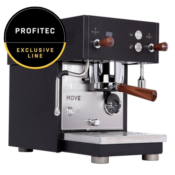 Profitec MOVE Espressomaskine - Exclusive Line Inkl. Eureka Mignon Libra 65 Chrome/Mat Sort Espressokværn