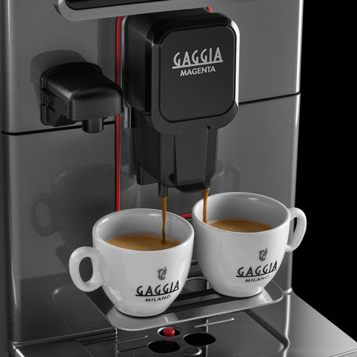 Gaggia Magenta Prestige Glazed Grey Espressomaskine Inkl. 3kg Rigtig Kaffe Hele kaffebønner & Stavn Sirup 2 Stk.