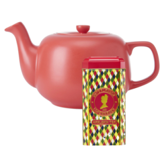 La Cafetière 1,2 L Tebrygger Rød Inkl. Østerlandsk Thehus Harlekin Te Pyramidetebreve 75 stk