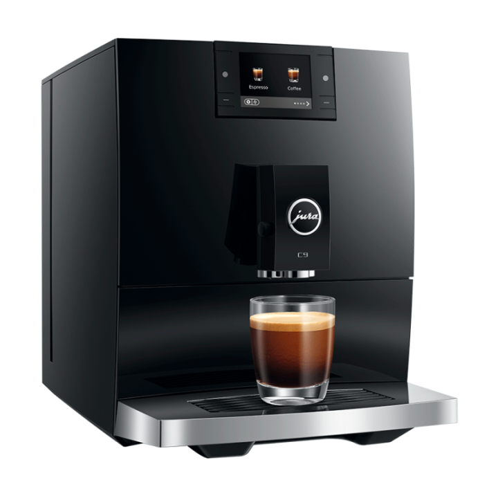 Jura C9 (EA) Piano Black Espressomaskine Inkl. Startpakke DK sprog