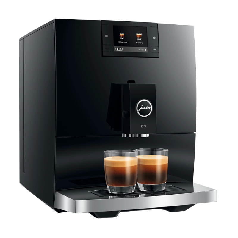 Jura C9 (EA) Piano Black Espressomaskine Inkl. Startpakke DK sprog