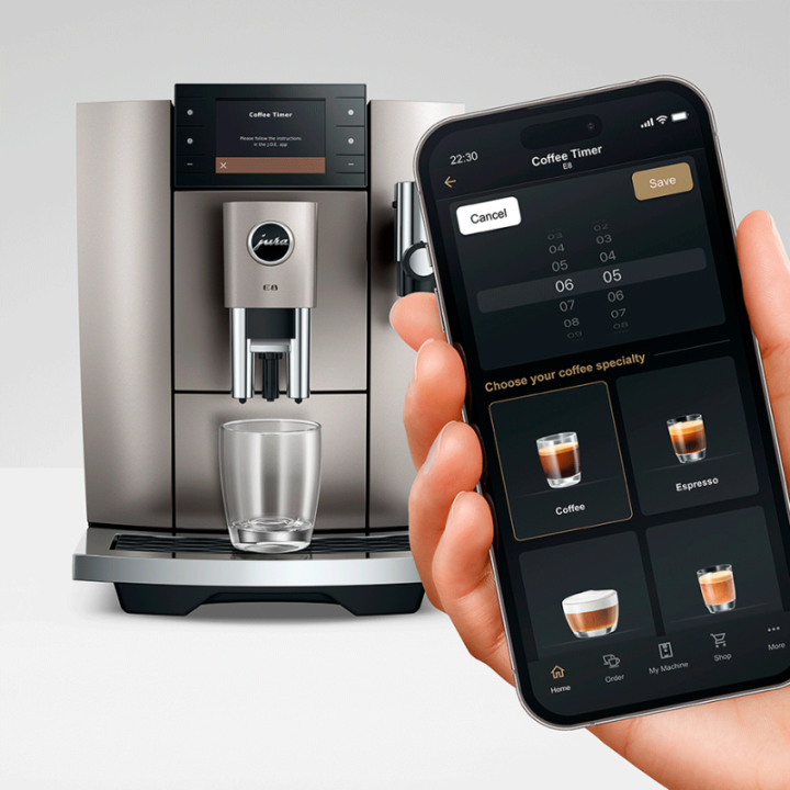 Jura E8 (ED) Midnight Silver Espressomaskine Inkl. Startpakke (DK sprog)