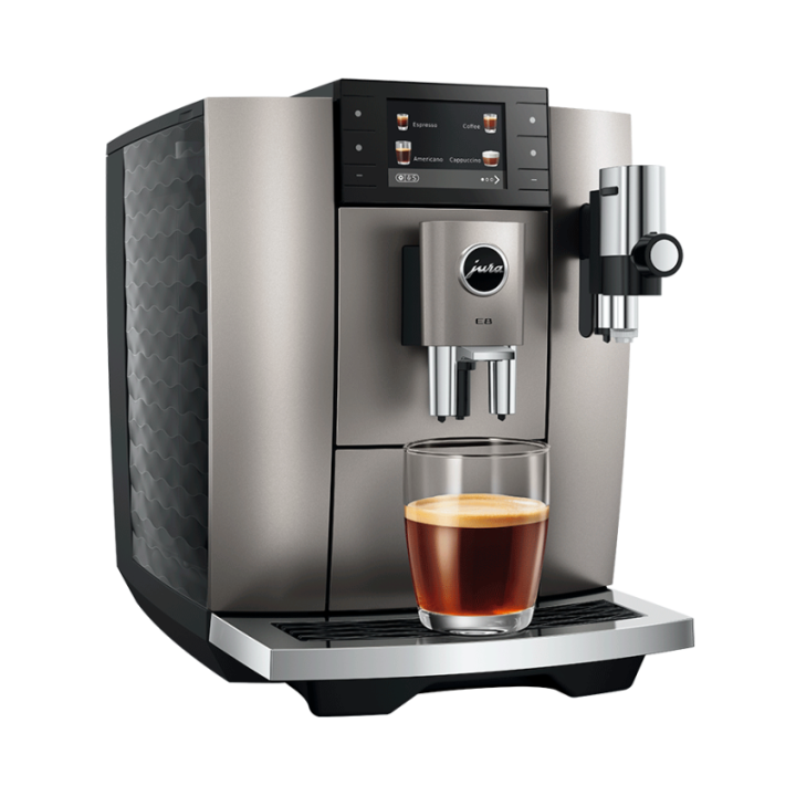 Jura E8 (ED) Midnight Silver Espressomaskine Inkl. Startpakke (DK sprog)