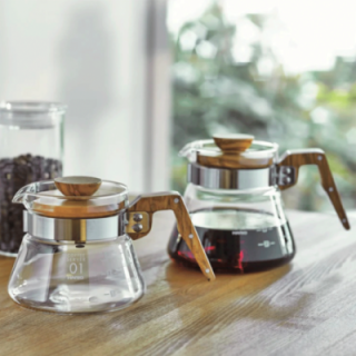 Hario V60 Coffee Server 0,40 L Oliventræ