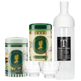 Hario Filter-In 0,75 L Istebrygger m. 2 glas Inkl. Østerlandsk Thehus Tivoli Carousel Tea 125g & Tivoli Pantomime Tea 125g