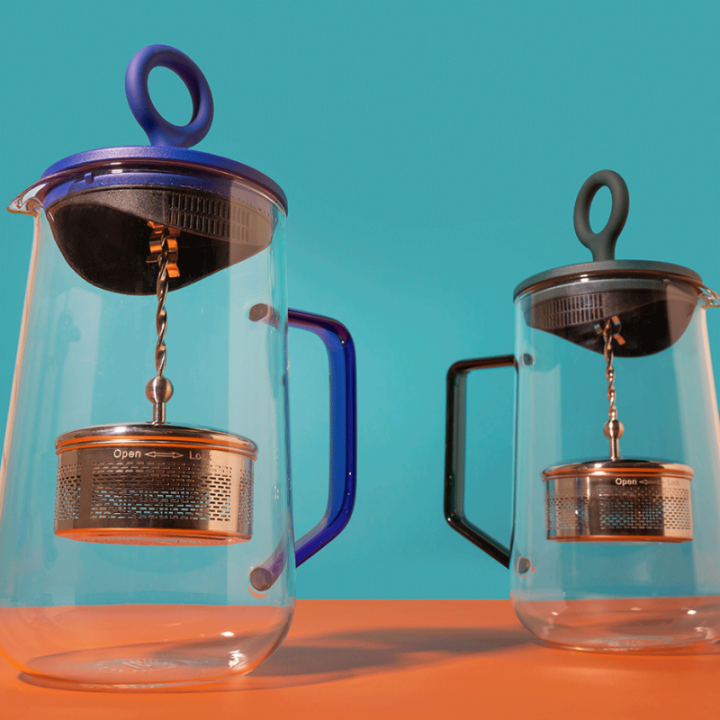 La Cafetière Gyro Spinfuser 1,25 L Tebrygger Grøn/Glas Inkl. Østerlandsk Thehus Pyramidetebreve 3 x 12 stk